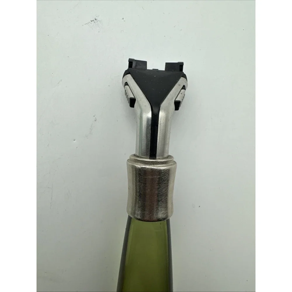 eShave 2 Blade Razor Nickel Plated Clear Used Vintage Collectible Art Deco